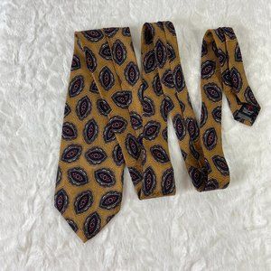 Robert Talbott Best of Class Mark Shale Burgundy/Geometric Silk Tie Hand Sewn